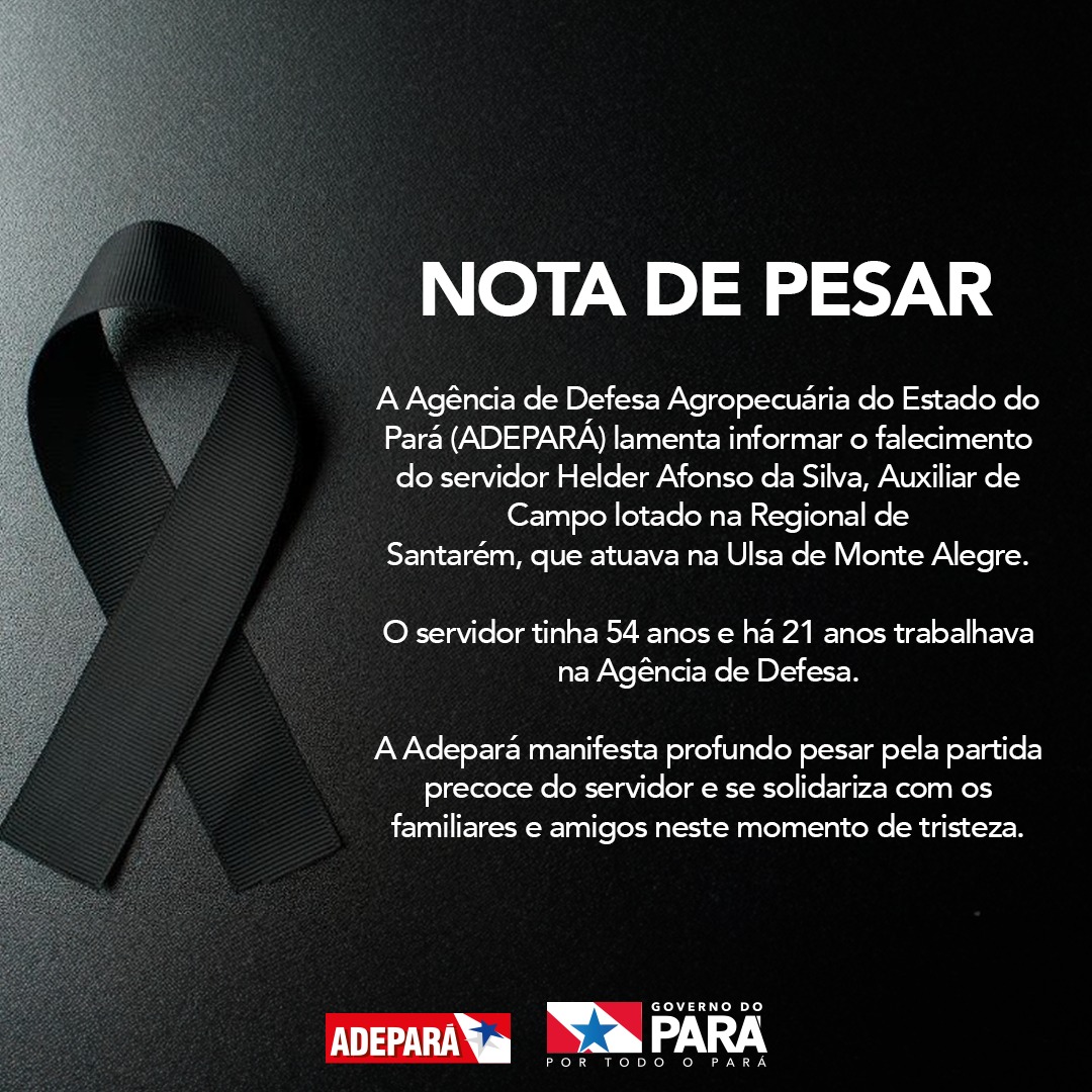 NOTA DE PESAR