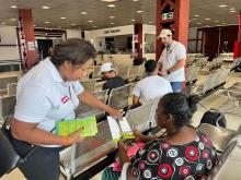 ação educativa no terminal hidroviário