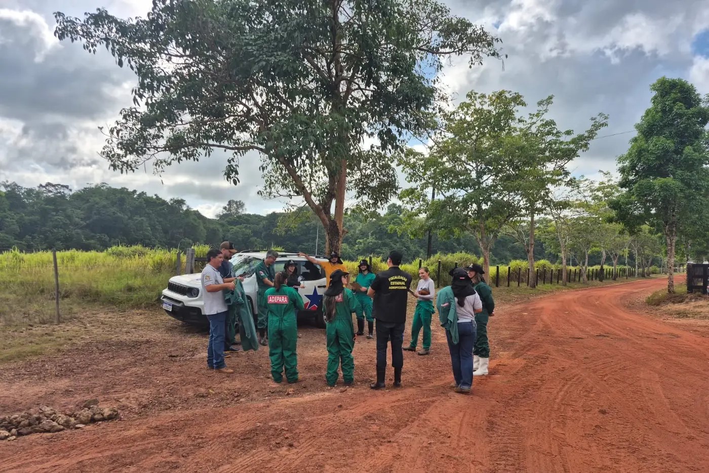 equipe em aula prática