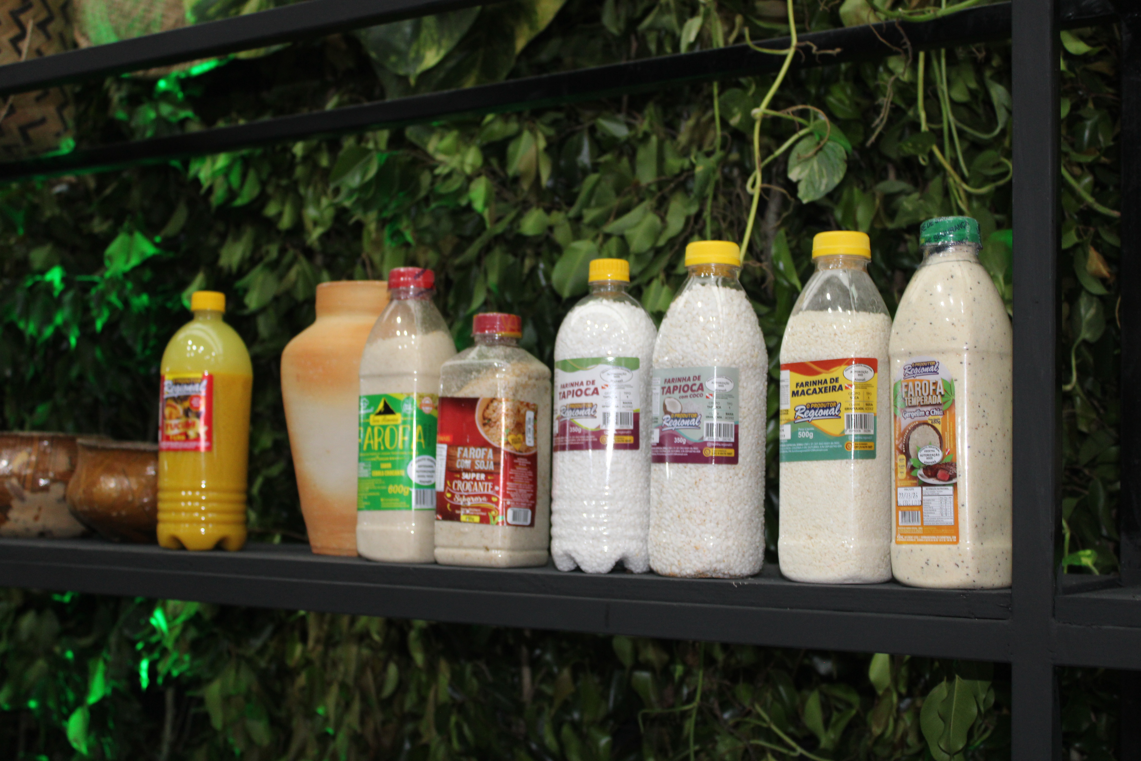 Produtos em exposição no estande da Adepará