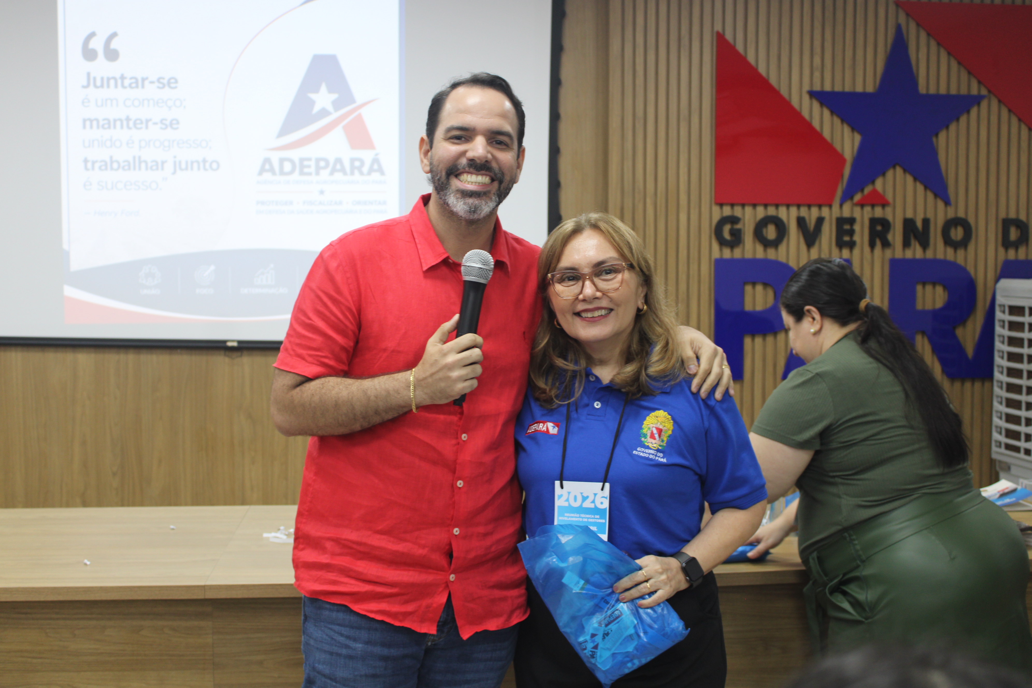 No final do evento, houve um sorteio de brindes para os servidores da Agência