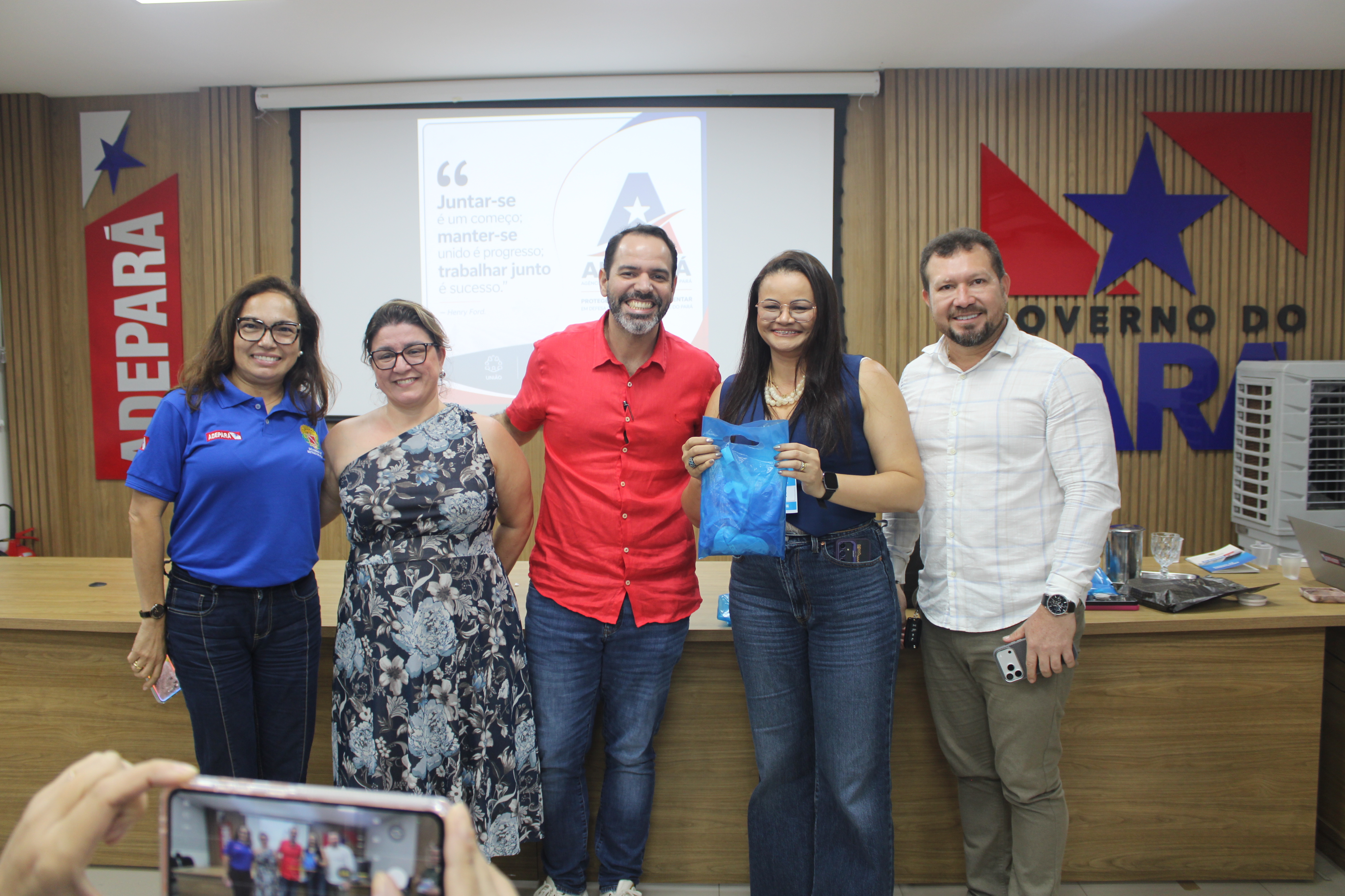 No final do evento, houve um sorteio de brindes para os servidores da Agência