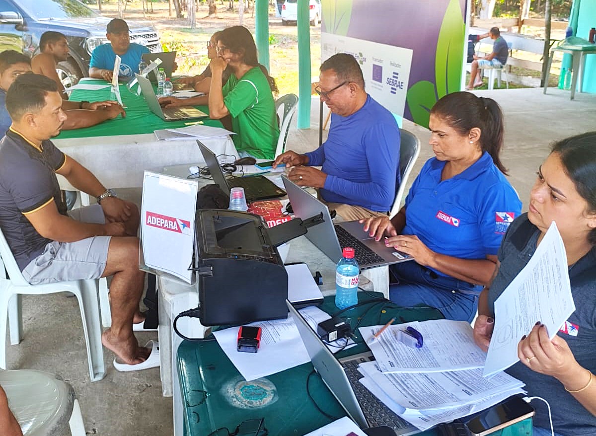 equipe da ADEPARÁ realizando as ações