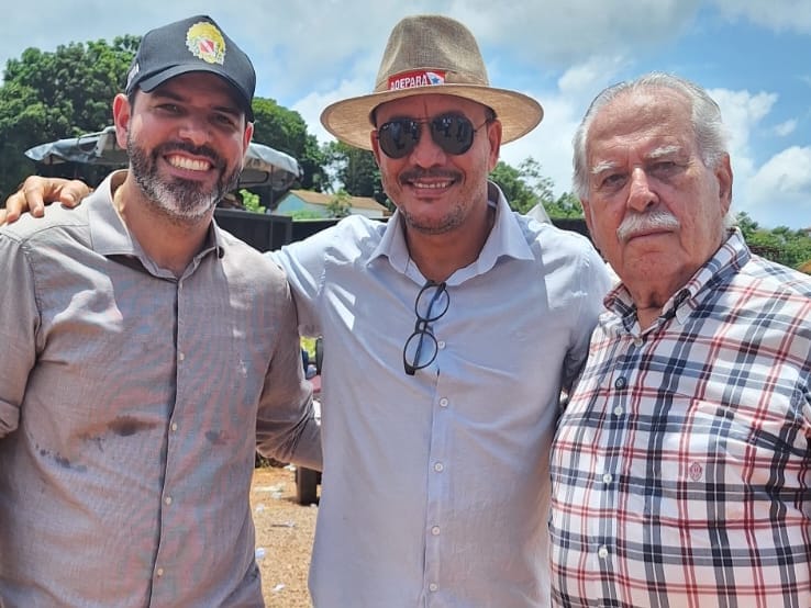 Dr Jamir DG, Rubão gerente regional ADEPARA Altamira secretário de agricultura Giovani