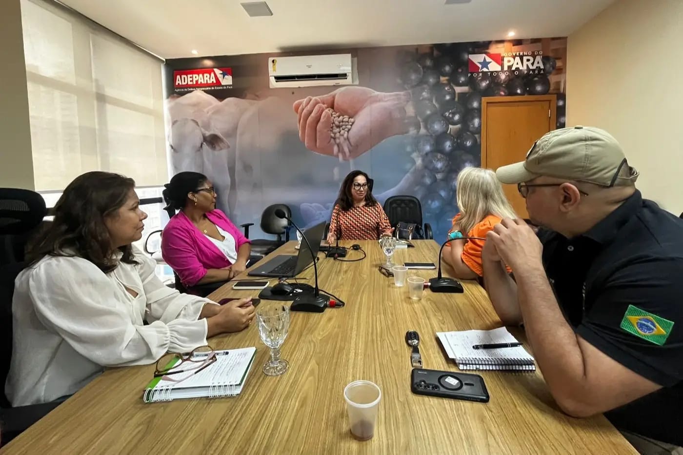 Equipe da Adepará com os parceiros