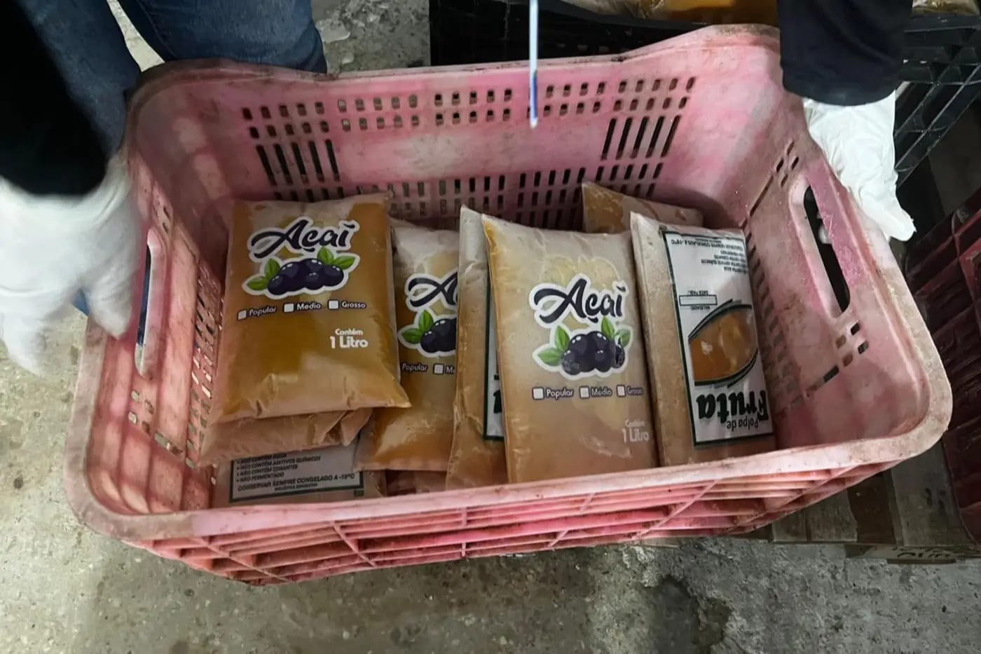 Polpas de açaí sem selo de inspeção