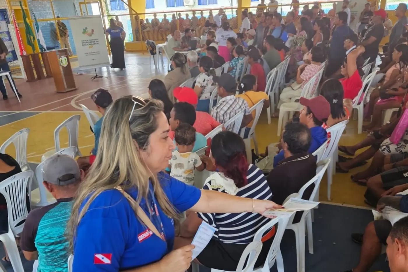 Servidora da Adepará na ação em Portel