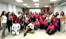 servidoras após aula de fitdance com educador físico